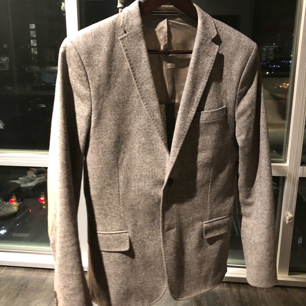 J. lindeberg wool sports jacket with elbow patches
